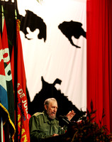 Fidel Castro at the Karl Marx Theater in Havana in 2005